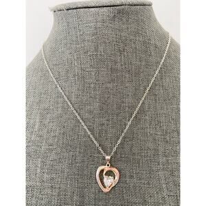 crystal heart pendant necklace